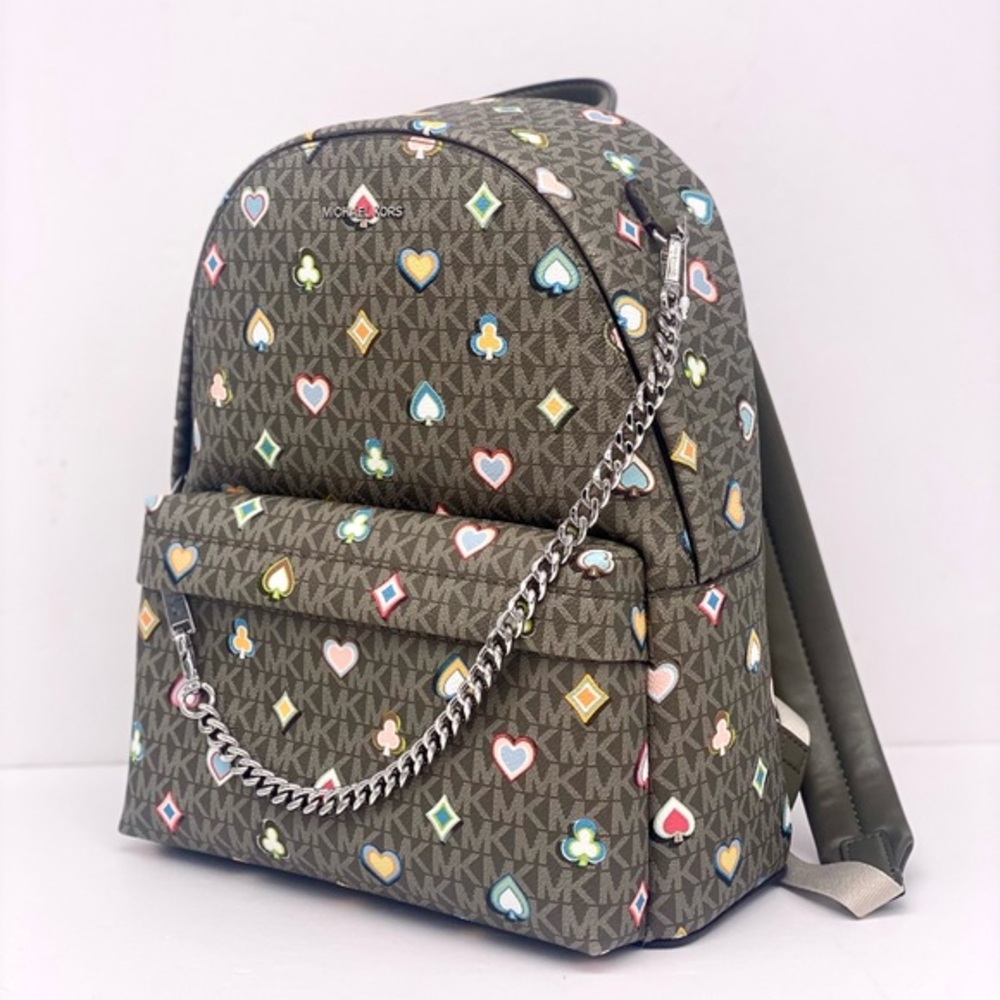 Michael Kors Slater Medium Printed Signature Logo Backpack
